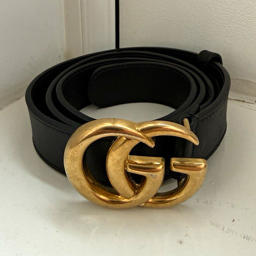 Gucci marmont black leather - gucci,