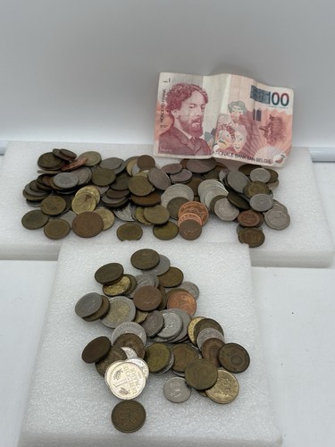 Old vintage foreign coin lot - old,