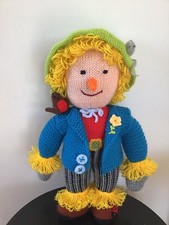 Hand Knitted Scarecrow Soft Toy Jean Greenhowe design Brand New￼ Harvest Decor