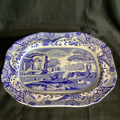 Large spode blue italian meat - large,