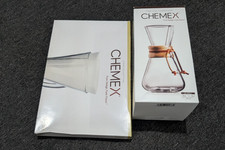 CHEMEX 3 Cup Wood Neck Glass