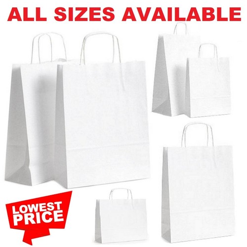 White paper bags with - bags,