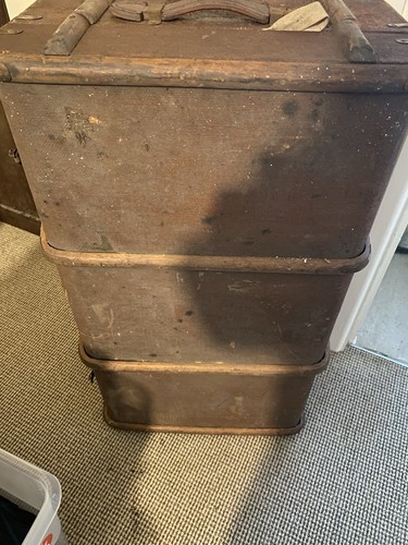 Large vintage steamer trunk - steamer,