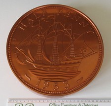 Cake tin novelty half penny