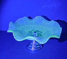 Vintage Uranium Art Deco Green