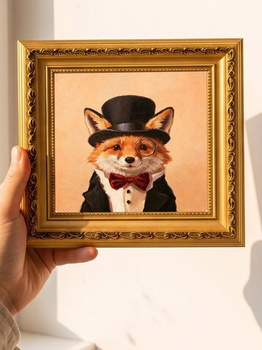 Dapper fox gentleman animal - fox,