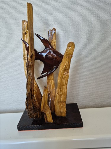Hand carved wooden - carved,
