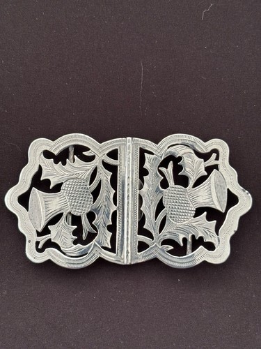 Solid silver nurses belt - solid,
