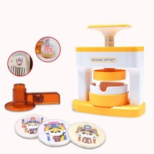 Press Maker Kid Badge Button Maker Machine DIY Pin Badges Machine  for Kid Gift