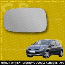 For Renault Clio mk3 wing mirror glass 05-09 Left Passenger side Spherical