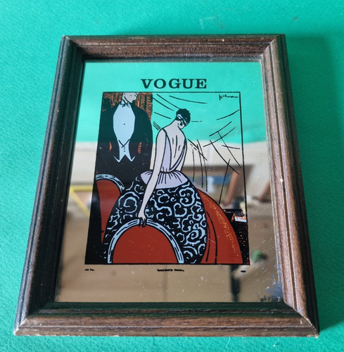 Vintage printed mirror - vintage,