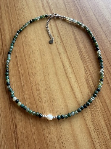 Women green agate - agate, natural