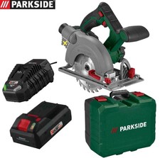 Parkside 20V Cordless Circular Saw PHKSA 20-Li C4 - With 4Ah Battery & Charger