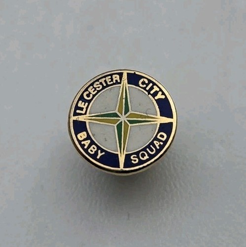 Leicester city hooligan pin - leicester,