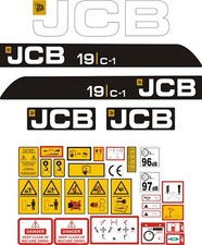 JCB 19C-1 Mini Digger Decal