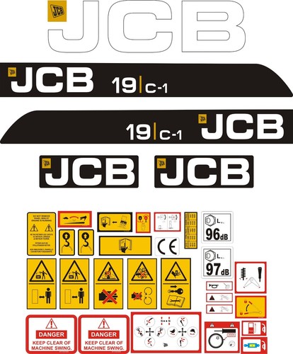 Jcb 19c mini digger decal - jcb,