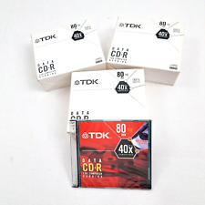 TDK Data CD●R 80 Min 700MB 3 Boxes 29 CD's 40x Compatible Writable Surface  NIB