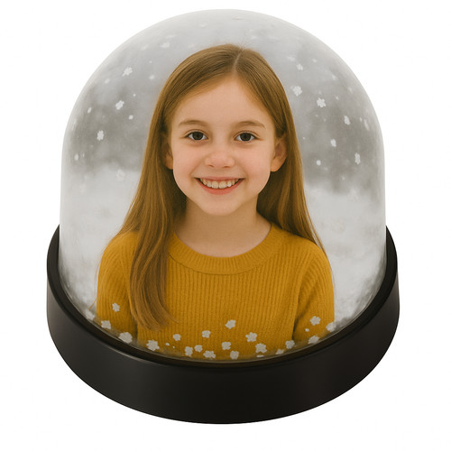 Custom photo snow globe - custom,