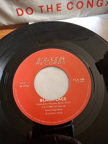 Agadoo black lace vinyl record - black,