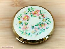 Stratton MISSING MIRROR Bee and Flowers Vintage Make Up/Powder Compact-0ye