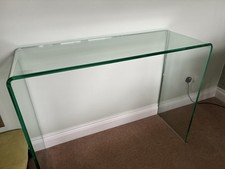 Crystal Clear Glass Console