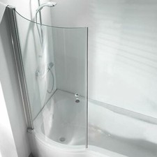 P Shape Curved Bathroom Pivot