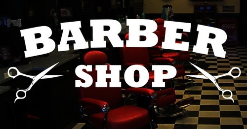 Barber shop vinyl - vinyl, sticker