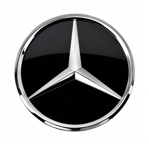 Front grille emblem chrome - front,