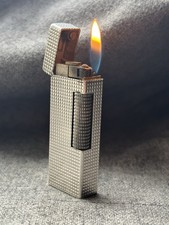 Vintage Dunhill Rollagas Silver Hobnail Lighter