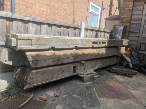 Reclaimed pitch pine beam - reclaimed,