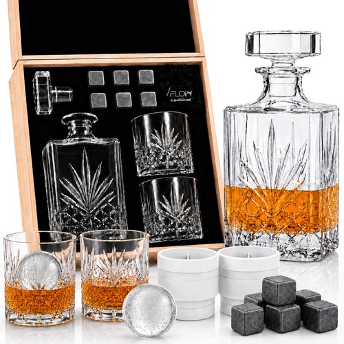 Classic whiskey decanter - whiskey,