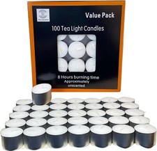 100 Tea Night Lights Candles 8