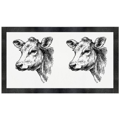 Cow portrait pet feeding - portrait',