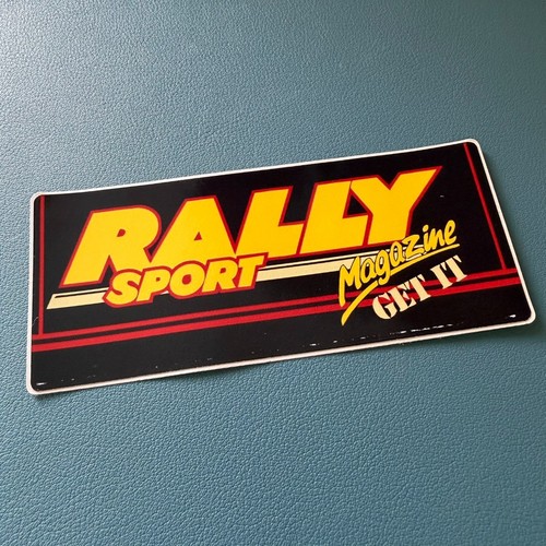 Rally sport magazine sticker - rally,