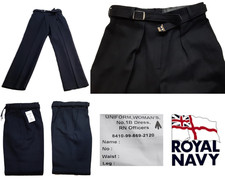 Trousers No1B RN British Royal Navy Officers Uniform Woman's Naval Service NEW