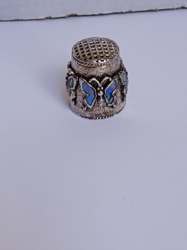 Vtg pewter raised - raised, butterfly