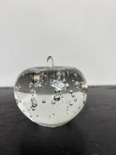 Vintage glass apple paper - apple,