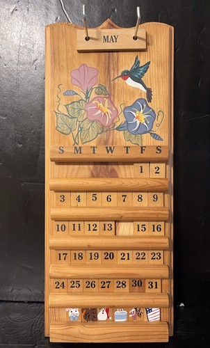 Vtg wooden hanging - vtg,