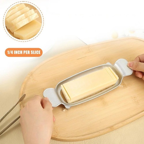 Stainless steel butter slicer - butter,