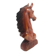 Wooden Horse Head Sculpture