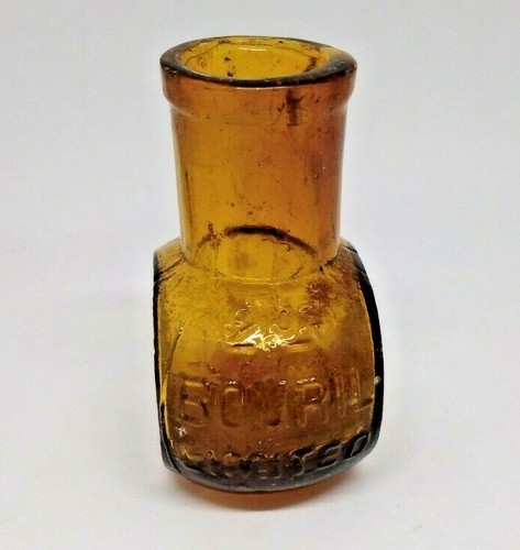 Bovril 2oz amber bottle - 2oz,