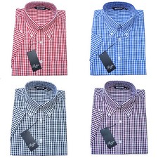 Relco Mens Gingham Check Shirt