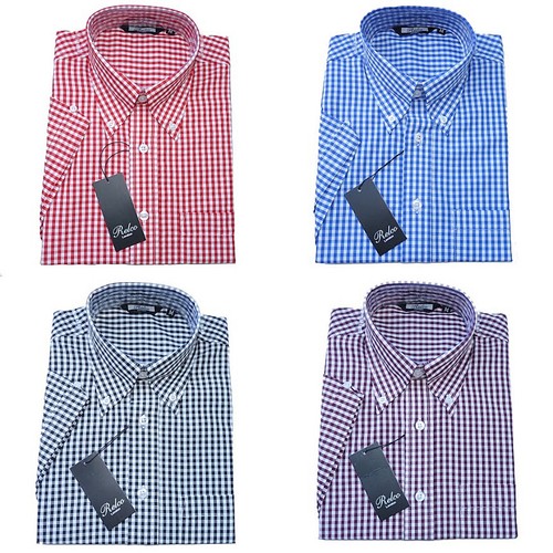 Relco mens gingham - relco, shirt