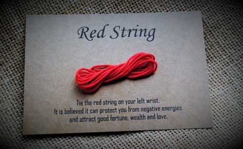 Red string fate wish - red,