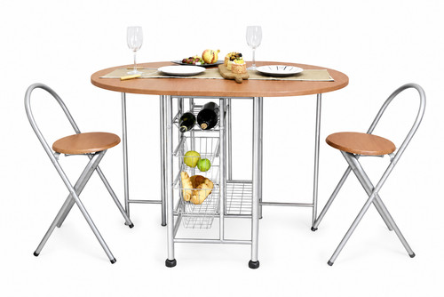 Space saving foldable dining - space,