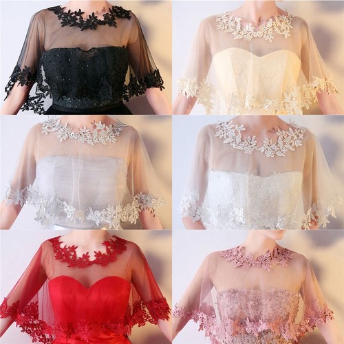 Bridal lace shawl wedding cape - shawl,