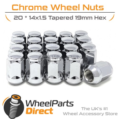 Wheel nuts 14x1 chrome - nuts, 14x1.5