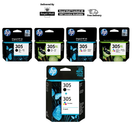 Original 305 305xl black - hp,