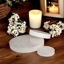 Selenite Charging Plate Disc Healing Crystal Selenite Round Charging Chakra