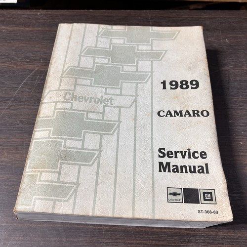 1989 chevy camaro shop manual - 1989,